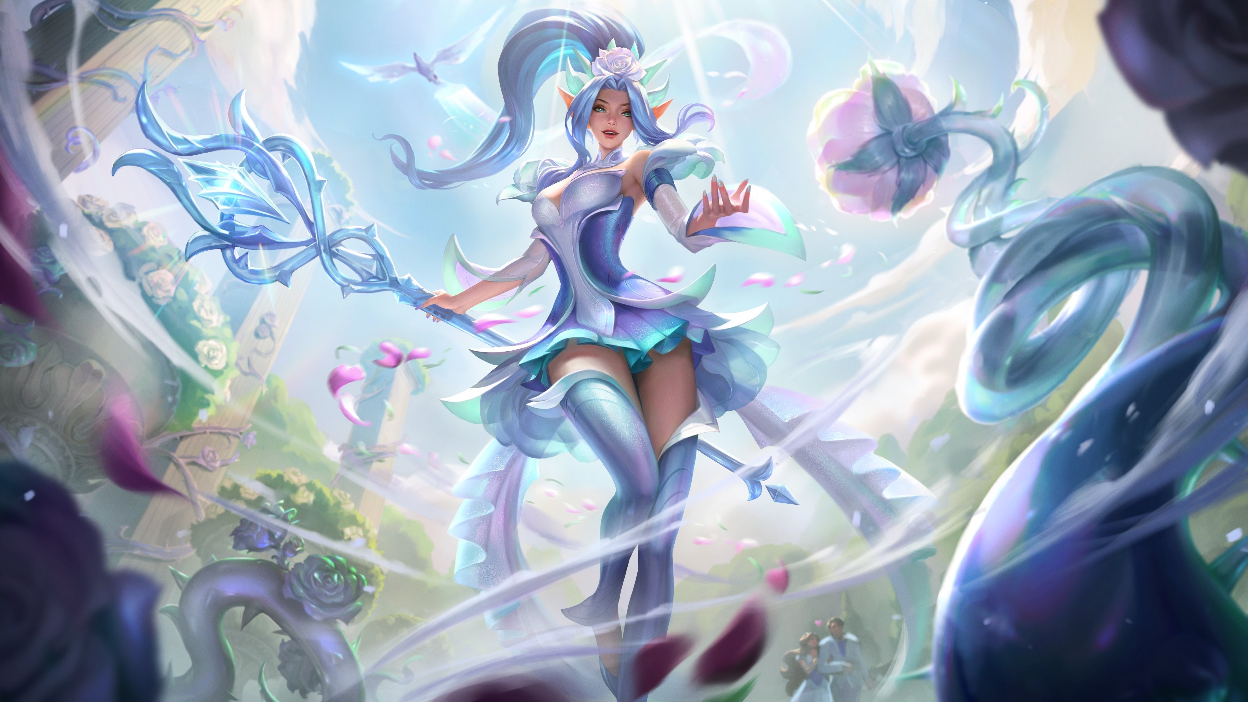 Lol Novas Skins Porcelana Fogos De Artif Cio Rosa De Cristal E