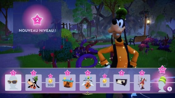 Suba o nível dos personagens para ganhar recompensas - Disney Dreamlight Valley