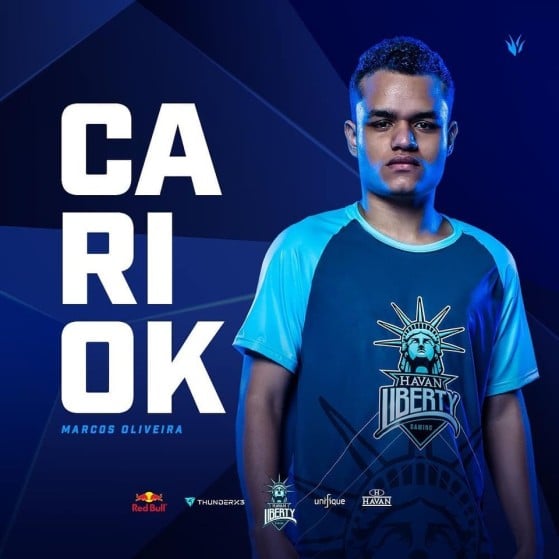 Cariok jogou pela Havan entre dezembro de 2018 e maio de 2020 | Foto: Havan Liberty/Reprodução - League of Legends
