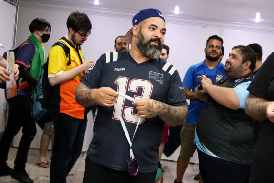 Marcel 'Sagaz' Teixeira é um dos organizadores do Bar Fight e do Battle Coliseum, eventos presenciais disputados em São Paulo (Foto: Rodrigo Coelho) - Jogos de Luta