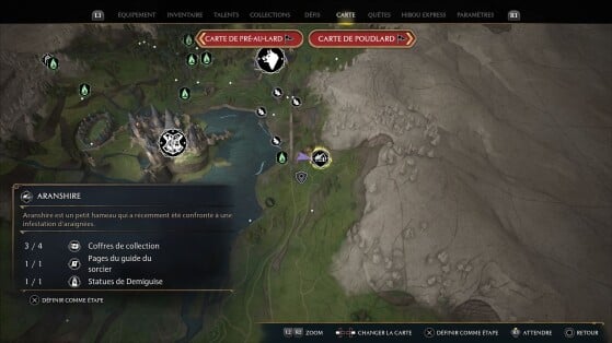 Localização da carruagem com Tentáculos Venenosos - Hogwarts Legacy
