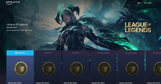 League of Legends Twitch Prime