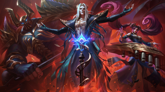 Splashs Art de Mordekaiser, Karthus e Sona Pentakill III: The Lost Chapter — Foto: Riot Games/Reprodução - League of Legends