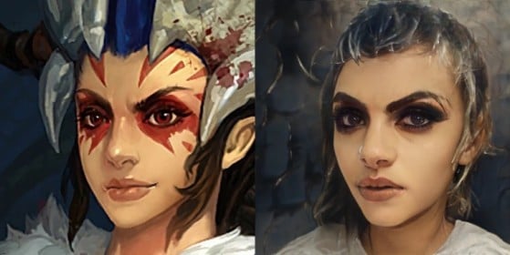A IA não detecta os detalhes de pintura no rosto da Shyvana - League of Legends