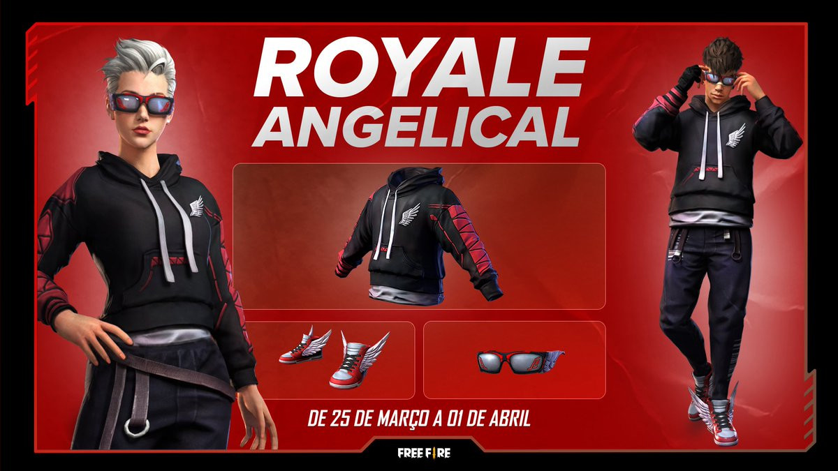 Conta de free fire com angelical