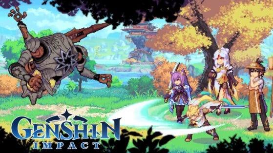 Genshin Impact: Fã imagina o RPG como pixel art e resultado é pura nostalgia