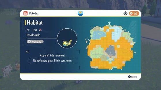 As melhores localizações para encontrar Dunsparce  em Pokémon Scarlet e Violet — Imagem: The Pokémon Company/Reprodução - Pokémon Scarlet e Violet