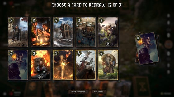 Procure por cartas de efeitos no redraw - The Witcher 3: Wild Hunt