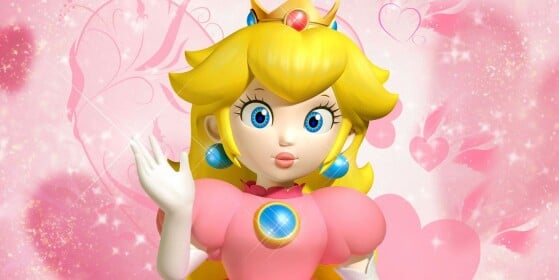 Imagem mostra Princesa Peach sem maquiagem característica da personagem