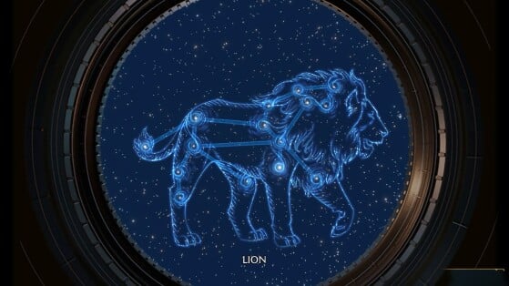 Desenho da Constelação de Leão - Hogwarts Legacy