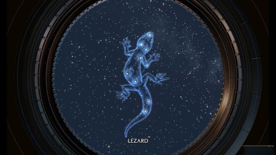 Desenho da Constelação de Lagarto - Hogwarts Legacy