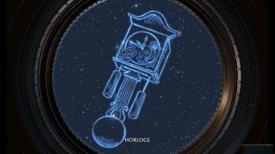 Desenho da Constelação de Relógio - Hogwarts Legacy
