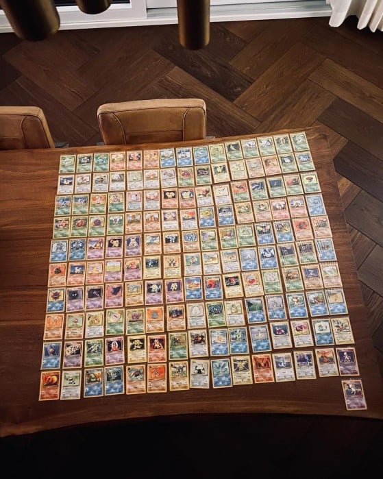 Kramer e sua coleção de cartas de Pokémon |Foto: Instagram/Reprodução - Pokémon GO