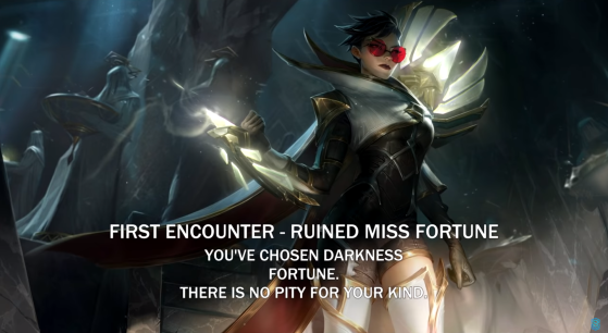 Interação de Vayne Sentinela com Miss Fortune Destruída — Foto: SkinSpotlights/Reprodução - League of Legends