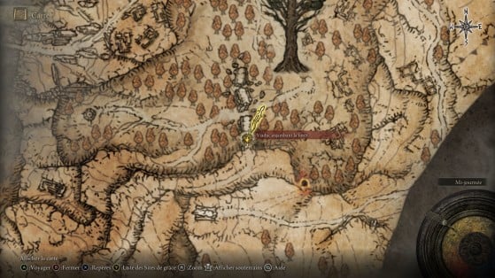 Localização no mapa - Elden Ring