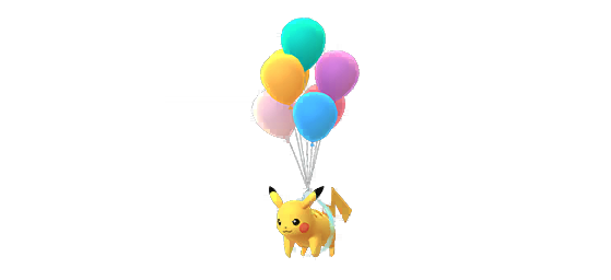 Balão normal de Pikachu - Pokémon GO