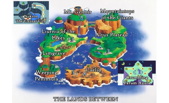 Mapa de Super Mario World compartilhado no Reddit — Imagem: Reprodução - Elden Ring