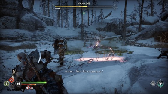 Vanadís pode variar nos ataques de flecha à distância - God of War Ragnarok