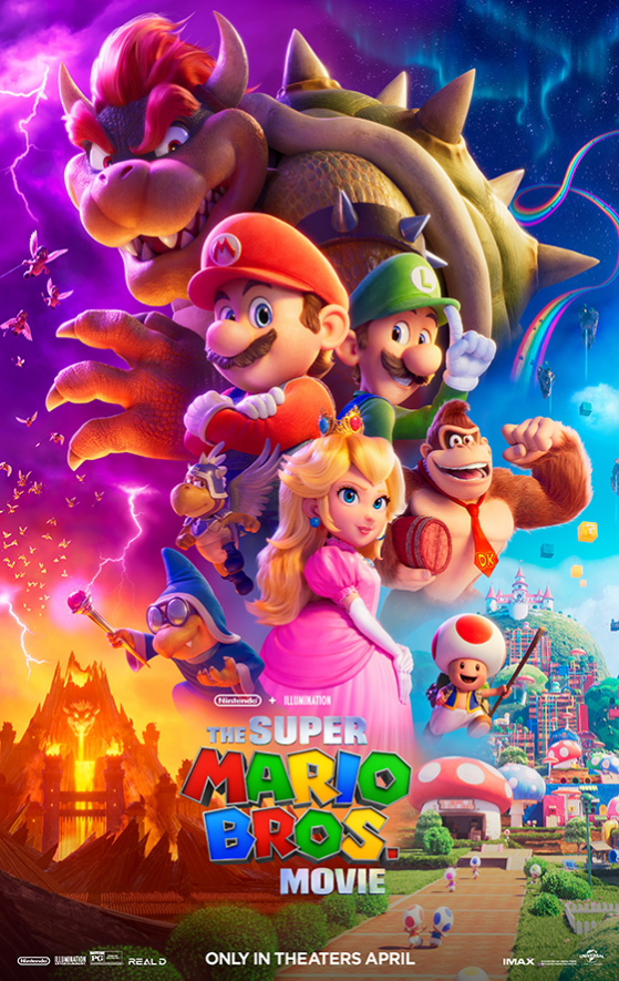 Novo pôster de Super Mario Bros. tem foco em Mario em sua tradicional pose — Imagem: Universal/Nintendo/Illumination - Millenium