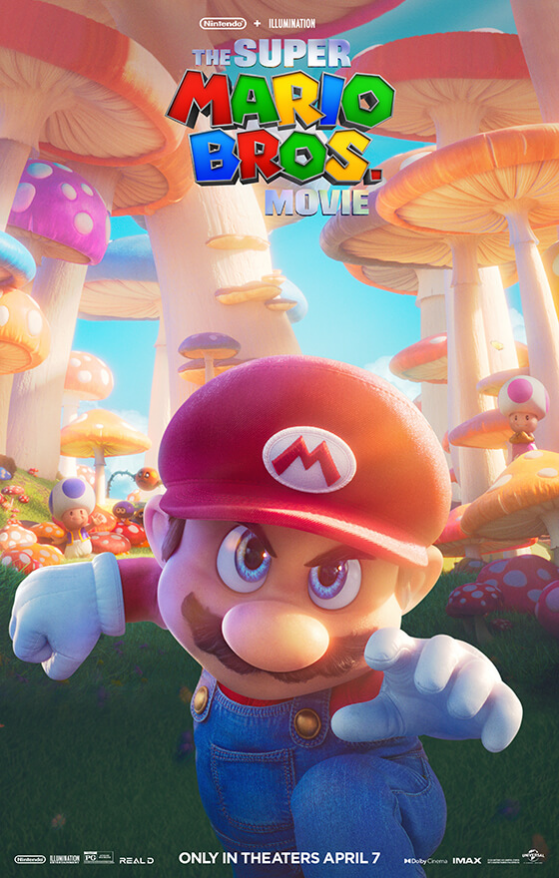 poster oficial do Super Mario Bros o filme usa as mesmas poses do