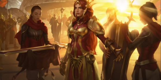 Leona em arte oficial de Legends of Runeterra — Foto: Riot Games/Reprodução - League of Legends