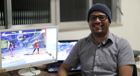 PauloWeb foi um dos criadores de conteúdos escolhidos para divulgar o evento de Street Fighter em Free Fire (Foto: Thiago Lopes)) - Jogos de Luta