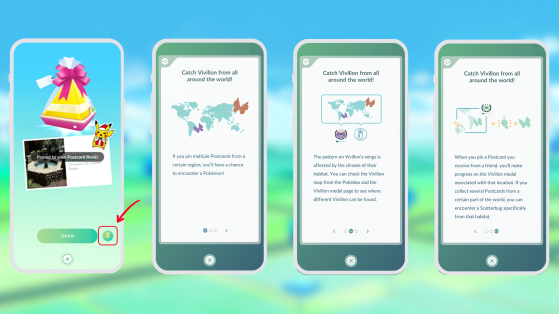 Fixe cartões-postais de outros países para pegar todos o Vivillon - Pokémon GO