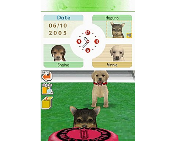 Captura de tela de Nintendogs — Imagem: JeuxVideo/Nintendo - Millenium