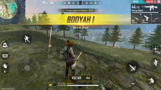 FREE FIRE! MINHA PRIMEIRA PARTIDA RANQUEADA COM RECORDE DE ABATES! 