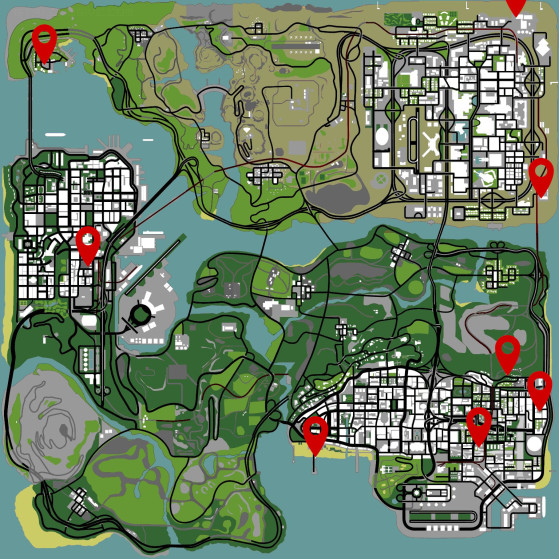 COMO DESBLOQUEAR TODO O MAPA DE GTA SAN ANDREAS