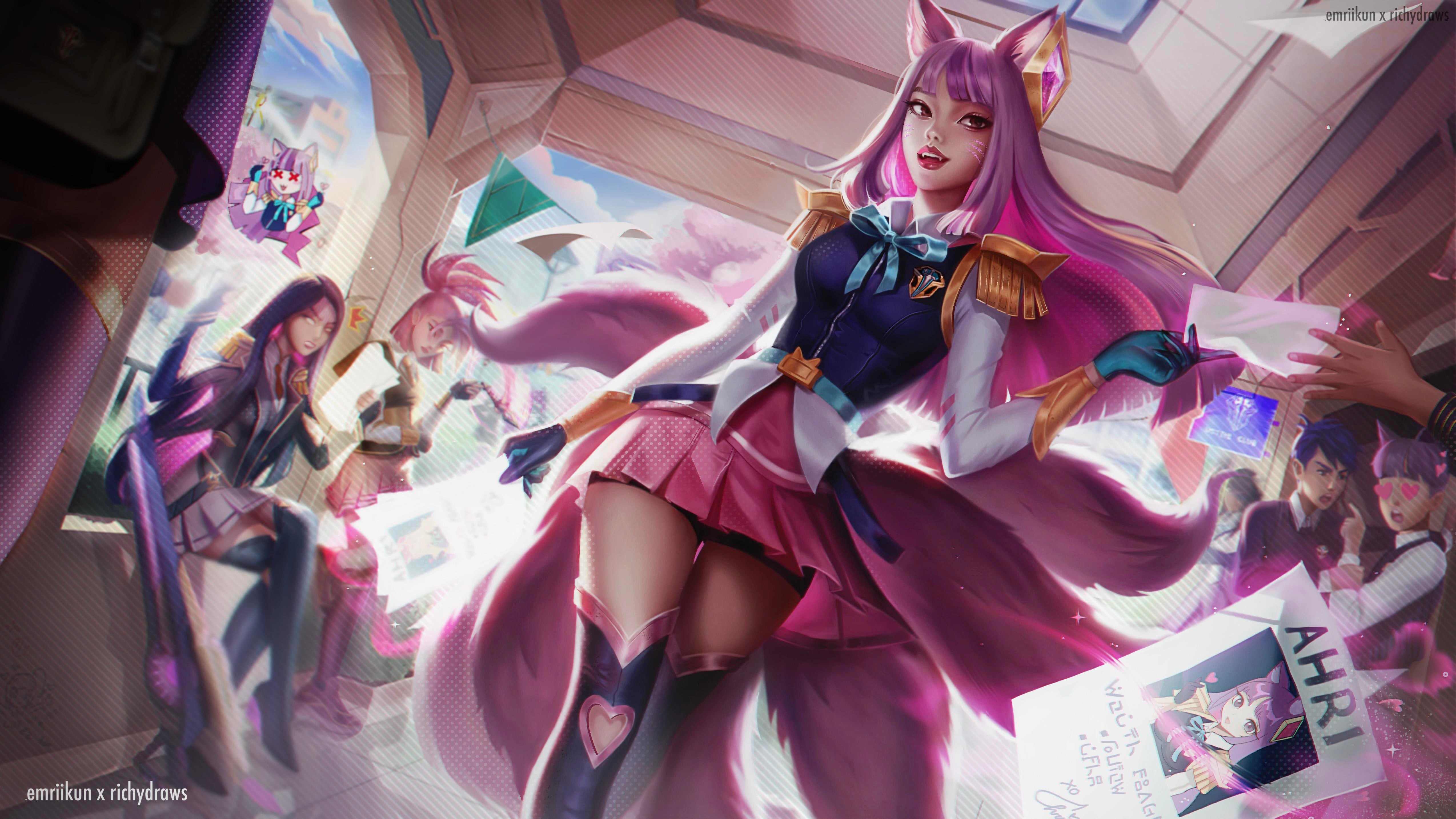 LoL: Fãs criam skin Ahri Academia de Batalha que parece ser feito pela