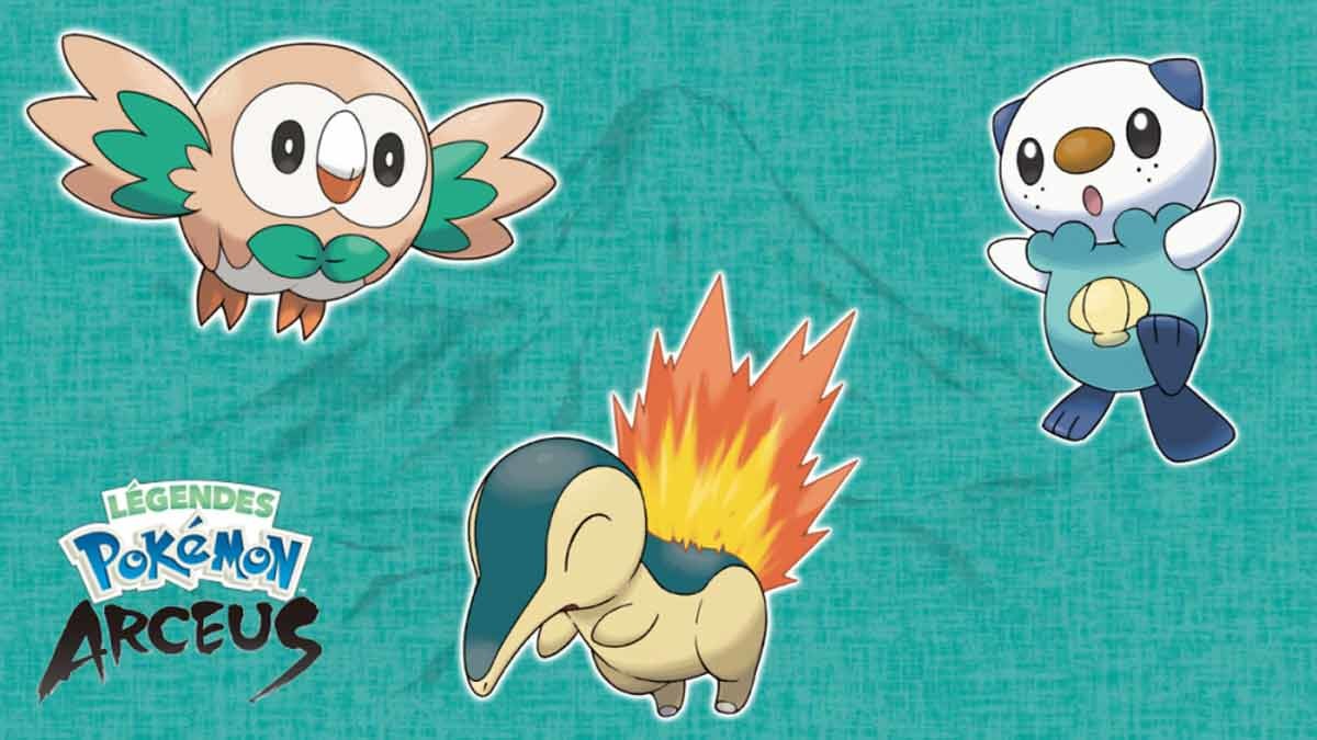 Os Pokémon iniciais podem ser brilhantes em Pokémon Legends