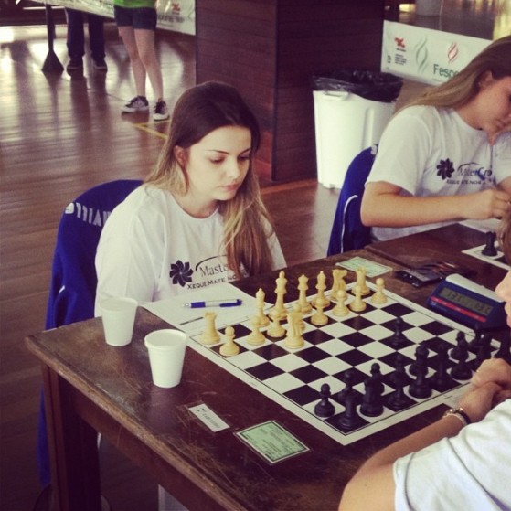 Lali em um torneio de xadrez em 2013 | Foto: Instagram/Arquivo pessoal - Millenium