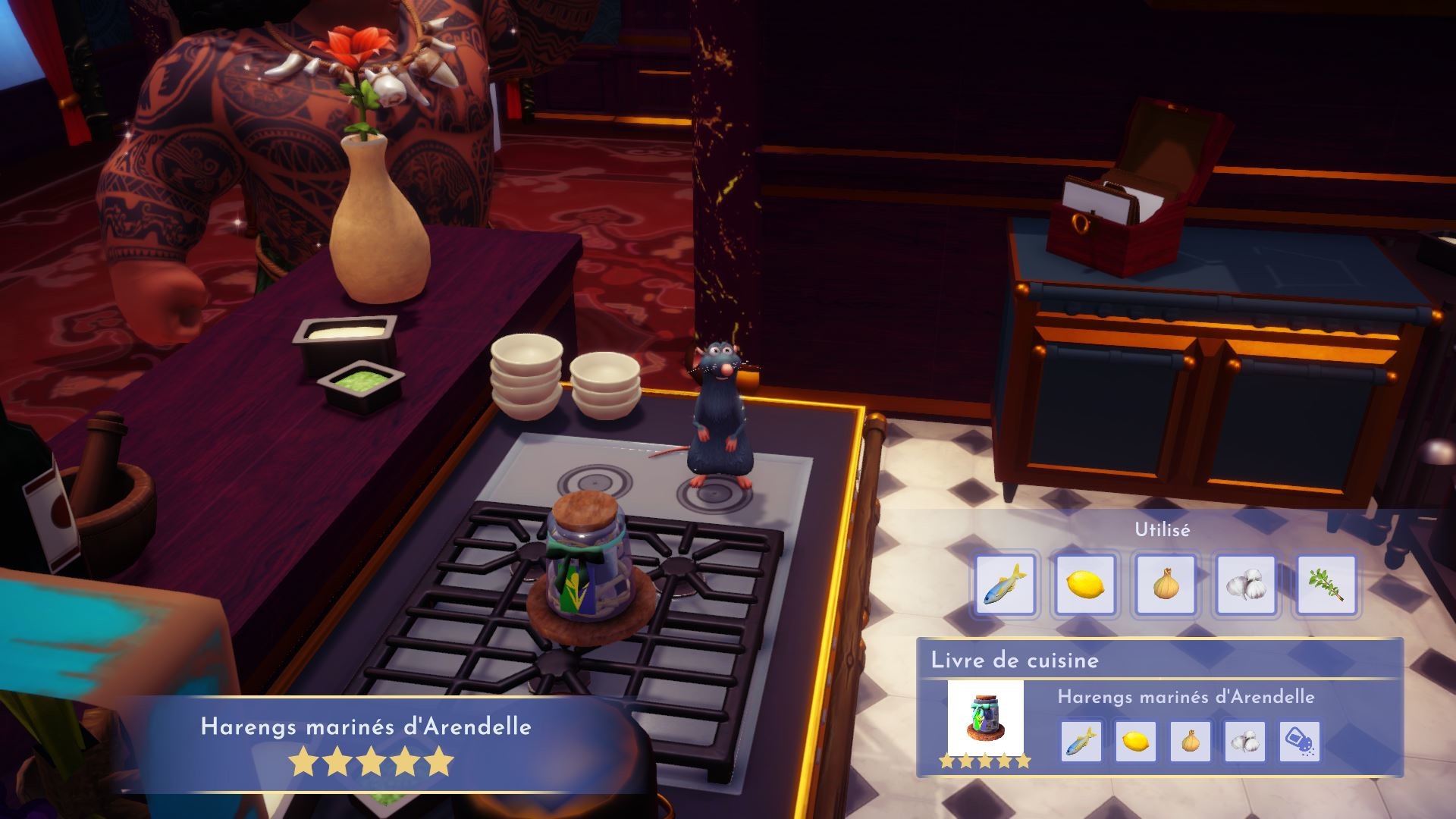 Disney Dreamlight Valley Receitas Crudités, Ratatouille... veja a