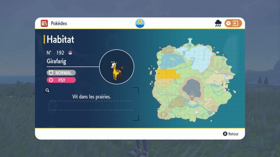 As melhores localizações para encontrar Girafarig em Pokémon Scarlet e Violet — Imagem: The Pokémon Company/Reprodução - Pokémon Scarlet e Violet