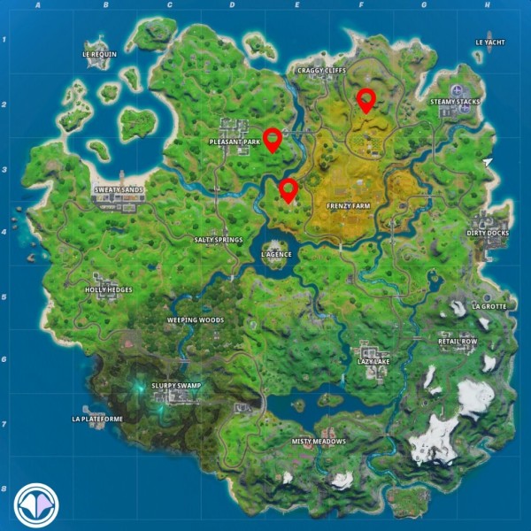 Guia Fortnite: mapa do tesouro nas Bobinas Traiçoeiras