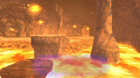 Heart Pieces em Zelda Skyward Sword HD: Eldin Volcano