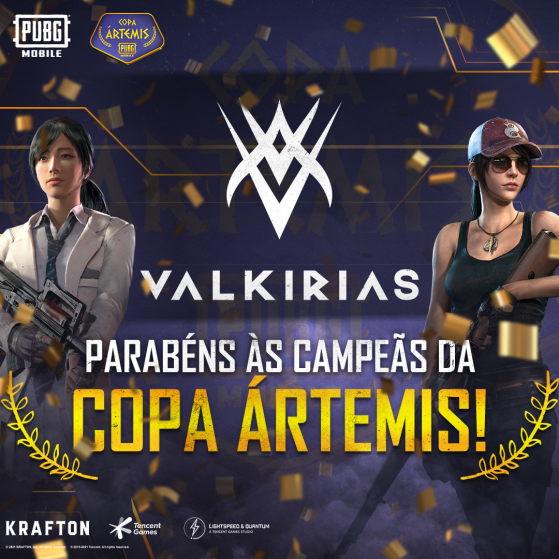 Valkirias eSports é campeã da Copa Ártemis — Foto: PUBG Mobile/Divulgação - PUBG