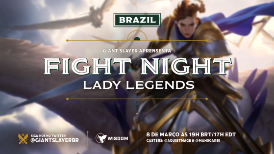 Arte de divulgação do Fight Night: Lady Legends — Foto: Giant Slayer Brasil e Wisdom Gaming/Divulgação - Legends of Runeterra