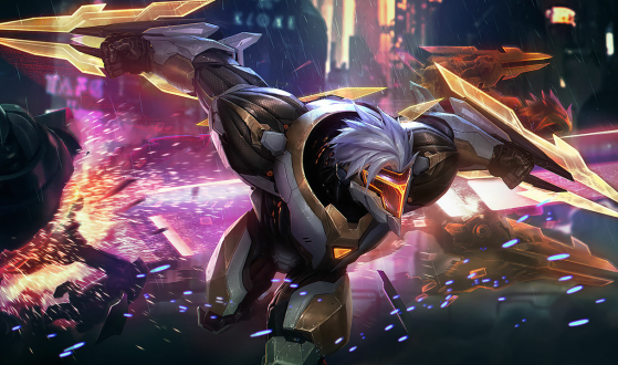 Splash Art de Projeto: Zed de Prestígio— Foto: Riot Games/Divulgação - League of Legends