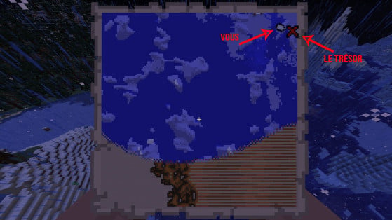 Mapa do tesouro minecraft