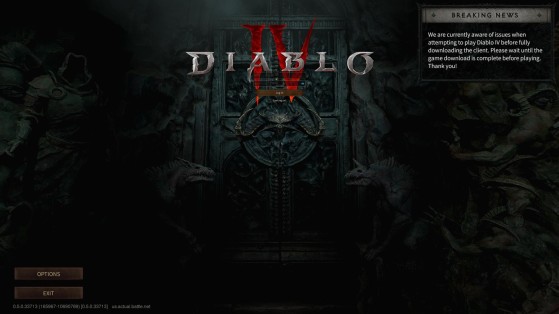 Menu principal do Diablo 4 - Diablo 4