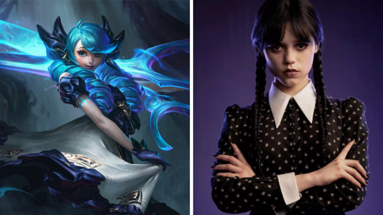LoL: Fã cria conceito de skin Noite Apavorante para Gwen inspirada na Wandinha da Família Addams