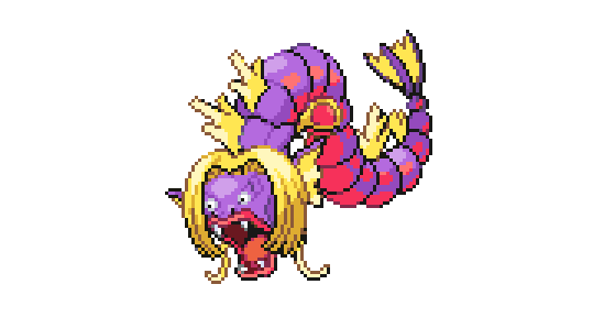 Fusão entre Jynx e Gyarados — Imagem: Pokemon Infinite Fusion - Pokémon Scarlet e Violet