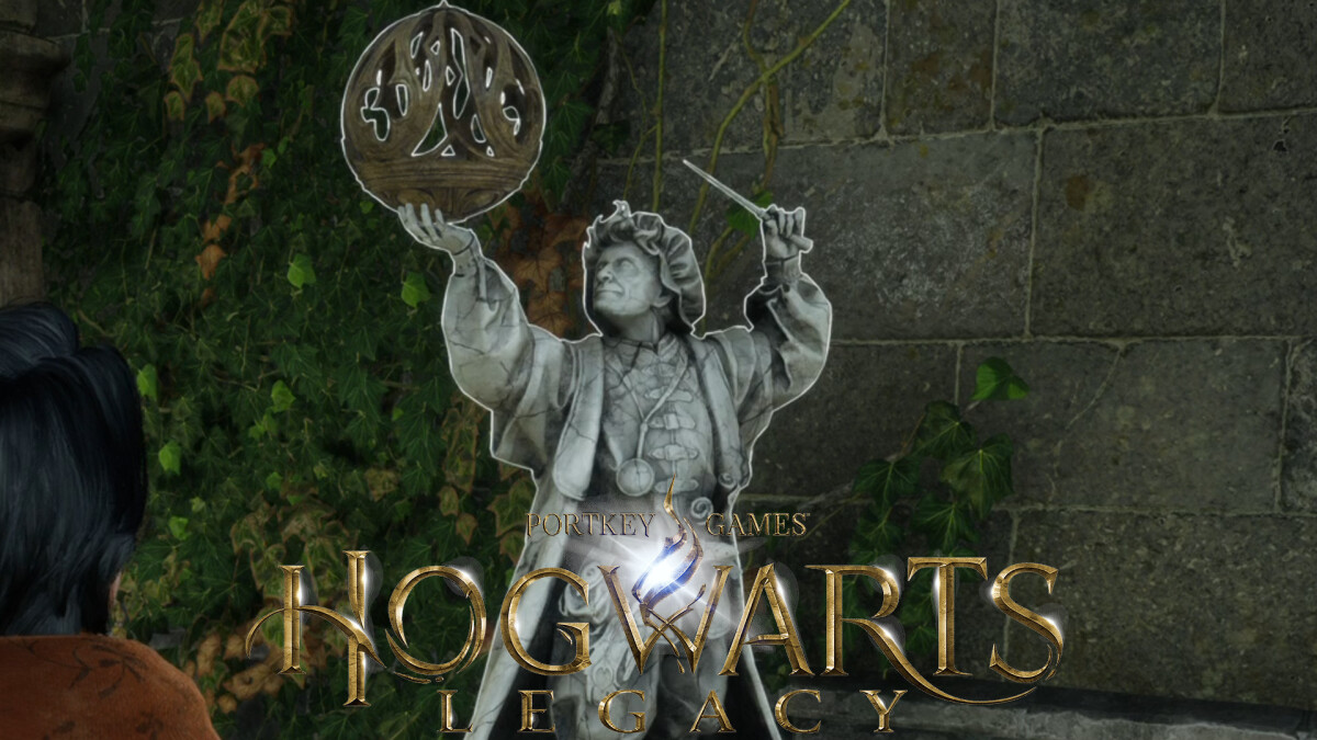 Hogwarts Legacy Estátuas de Magos Qual feitiço usar para obter páginas