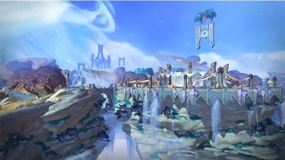 Bastião: Local reservado para aqueles que viveram para servir, agora encarregados da maior das tarefas, conduzir as almas até as Terras Sombrias. | Imagem: Blizzard/Reprodução - World of Warcraft