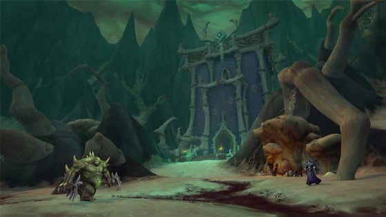 Maldraxxus: O berço da magia necromântica. Despedaçado pela guerra, onde o poder, não importa qual, dita o que é certo. | Imagem: Blizzard/Reprodução - World of Warcraft