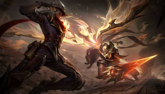 Splash Art de Talon e Varus Velho Oeste - League of Legends