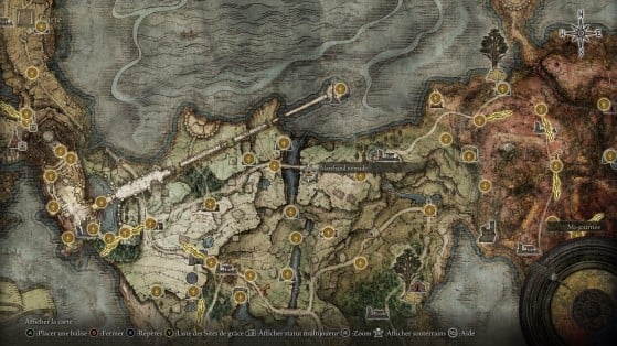 Localização do Livro de Receitas do Guerreiro Nômade (3) em Elden Ring - Elden Ring