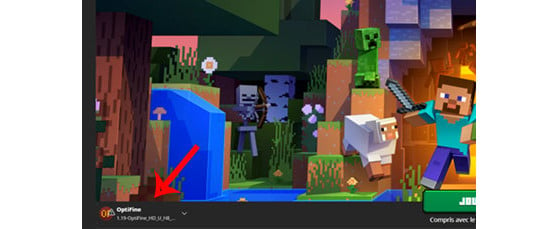 A versão baixada aparecerá no canto da tela no launcher do Minecraft - Minecraft